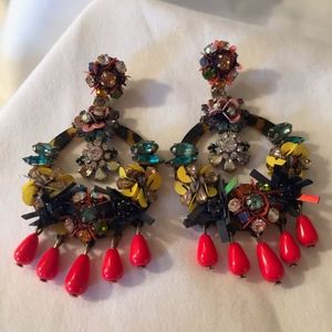 J. Crew statement earrings